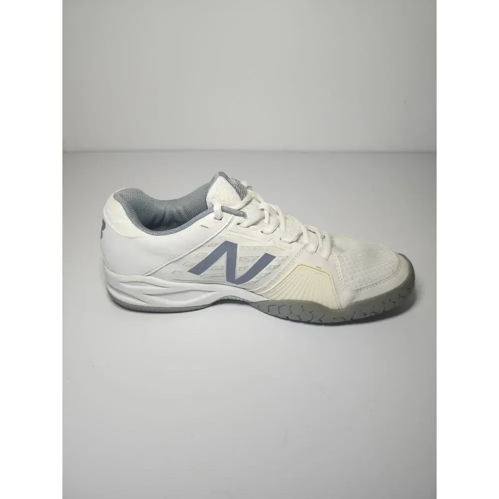 New Balance Women’s 896 Court Shoes White Grey Sz 10 Lace Up Athletic Support